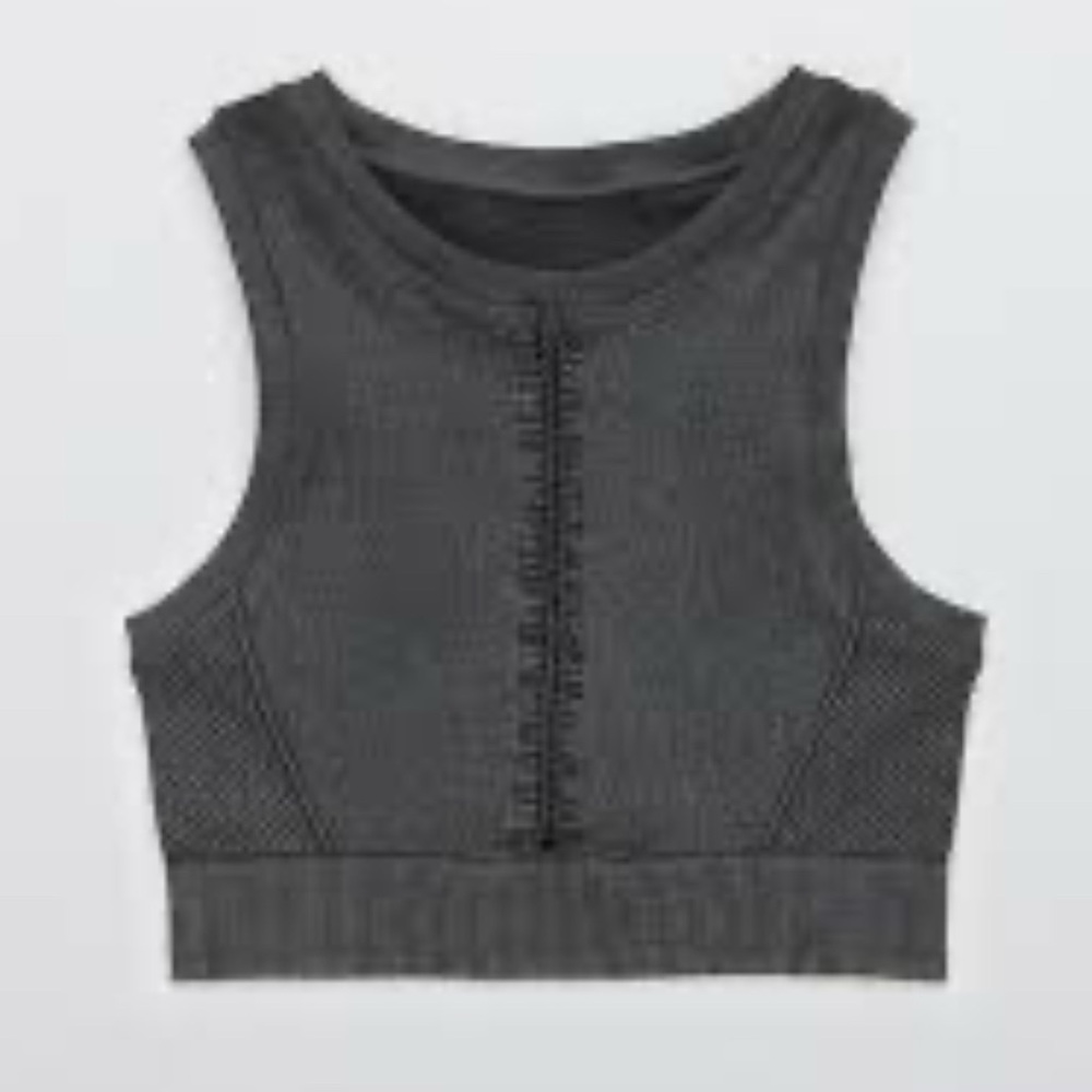 OFFLINE By Aerie Seamless Macrame Longline Sports Bra